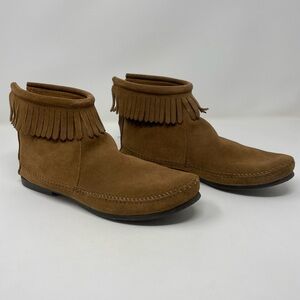 Minnetonka Suede Ankle Booties
